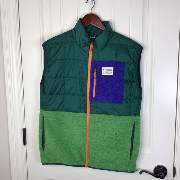 Cotopaxi Trico Hybrid Vest in Green and Blue Size Medium. - Picture 2 of 7